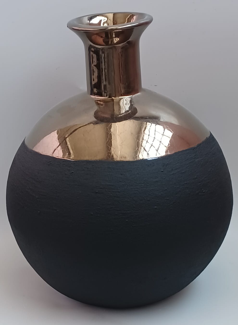 VASE MODENA GOLD/BLACK