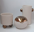 3 PIECE VASE SET GOLDEYELID